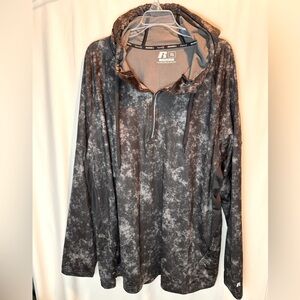 NWOT RUSSELL Dri-Power 360 1/4 Zip Fleece Pullover Hoodie Sweatshirt Size 3XL